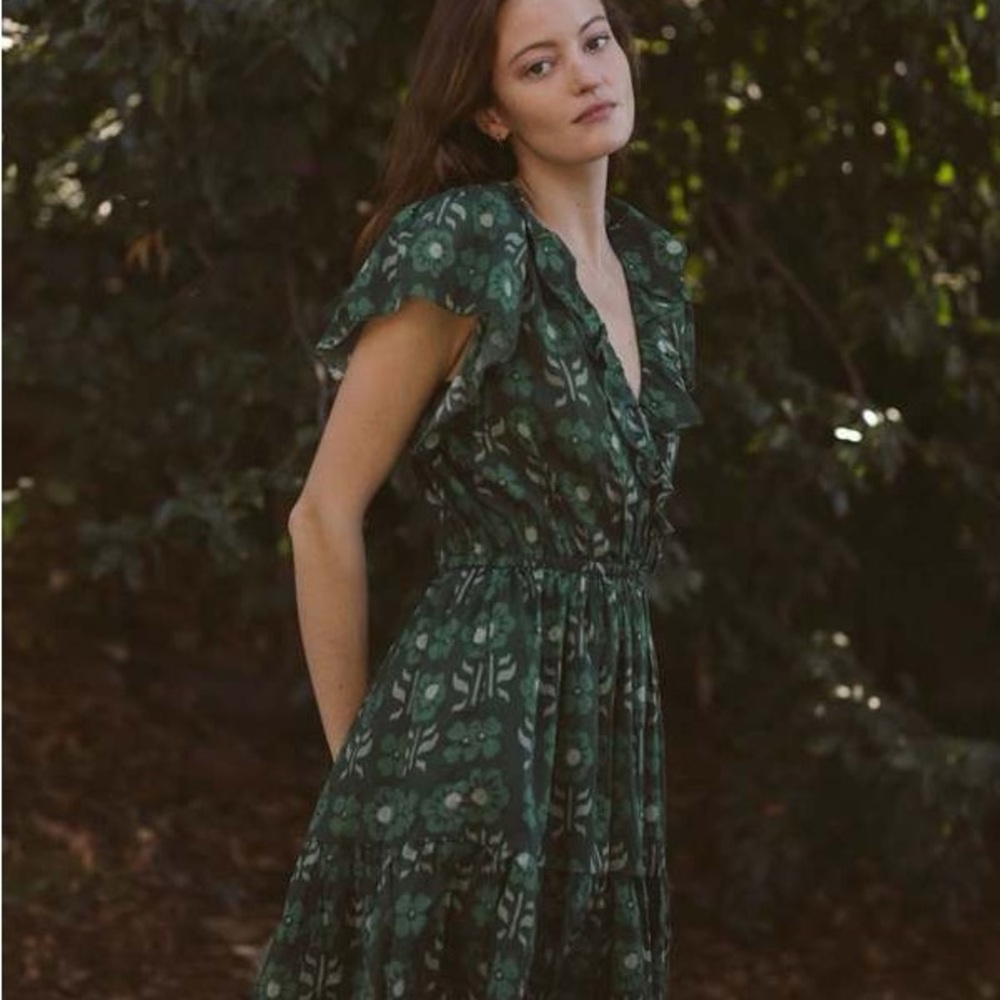 Trovata Birds of Paradise Marcella Midi Dress